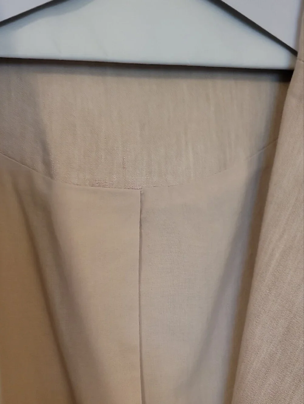 Women's Beige Single-Button Blazer